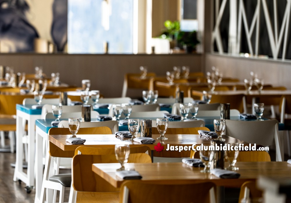 Dining at Jasper Columbia Icefields