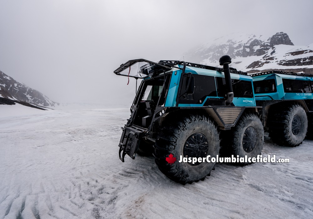 Ice Odyssey Fat Truck Exploring Athabasca Glacier