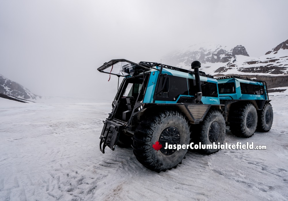 Ice Odyssey Fat Truck Experience Along Athabasca Glacier