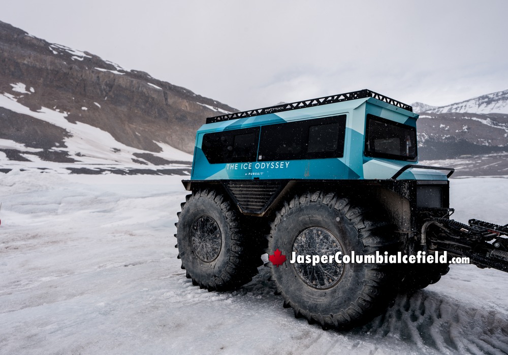 Ice Odyssey Logo Fat Truck Athabasca Glacier