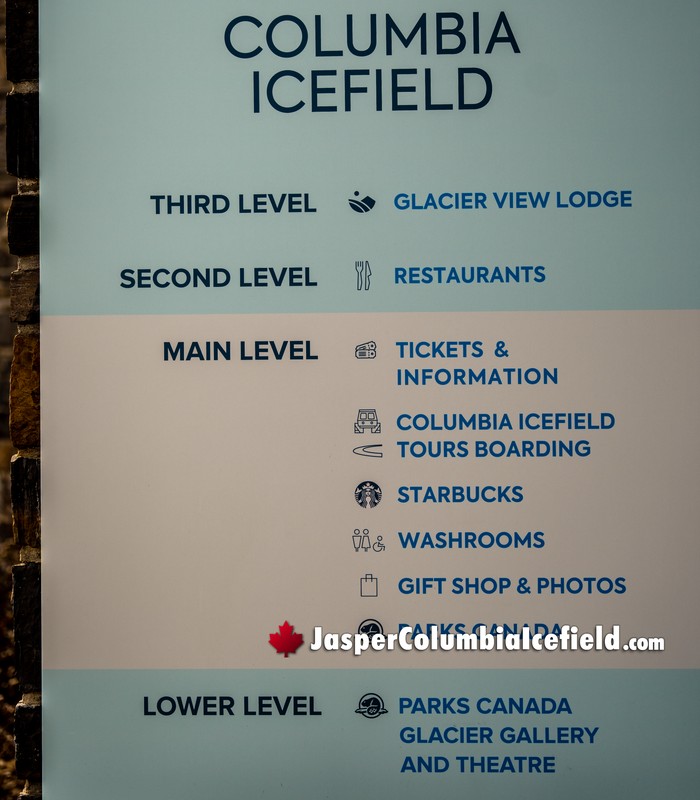 Columbia Icefield Discovery Centre Levels